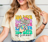 100 Days of School PNG: Teacher Brushstroke Design