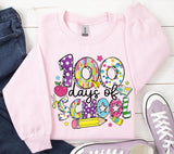 100 Days of School PNG: Brushstroke Teacher Design