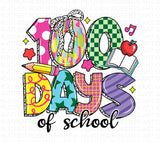 100 Days of School PNG: Brushstroke Teacher Quotes