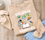 100 Days Smarter PNG: Outer Space Teacher Design