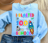 100 Days of School PNG: Outer Space Theme