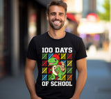 100 Days of School Dinosaur PNG: Teacher Shirt Sublimation