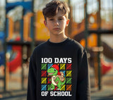 100 Days of School Dinosaur PNG: Teacher Shirt Sublimation