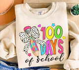 100 Days of School PNG: Teacher Brushstroke Design