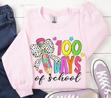 100 Days of School PNG: Teacher Brushstroke Design