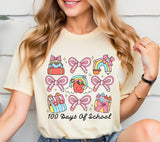 100 Days of School Coquette PNG: Teacher Clipart