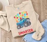 100 Days Smarter PNG: Monster Truck Teacher Design
