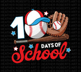 100 Days of School Baseball PNG