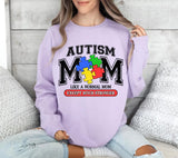 Autism Mom PNG: Varsity Heart Design