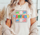 Autism Awareness Bow Png: Retro Coquette Design