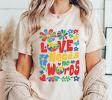 Boho Floral Autism Awareness PNG: Love Needs No Words