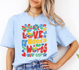 Boho Floral Autism Awareness PNG: Love Needs No Words