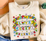 Autism Awareness PNG: Retro Coquette Bow Design