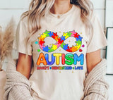 Autism Awareness PNG: Puzzle Infinity Design
