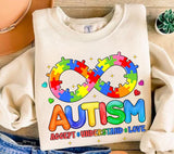 Autism Awareness PNG: Puzzle Infinity Design