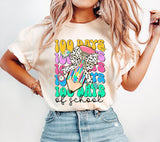 100 Days of School PNG: Teacher Brushstroke Design