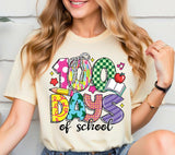 100 Days of School PNG: Brushstroke Teacher Quotes