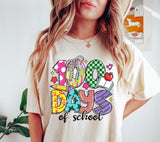 100 Days of School PNG: Brushstroke Teacher Quotes