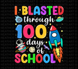 100 Days of School PNG: Outer Space Theme