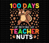 100 Days Of School Teacher PNG: Funny Squirrel Design