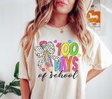 100 Days of School PNG: Teacher Brushstroke Design