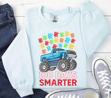 100 Days Smarter PNG: Monster Truck Teacher Design