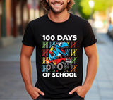 100 Days of School PNG: Dinosaur Teacher Design