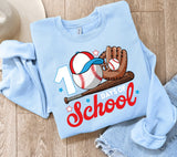 100 Days of School Baseball PNG