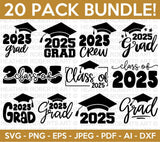 Graduation 2025 SVG Bundle