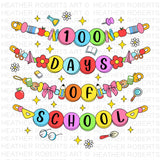100 Days of School Friendship Bracelet PNG