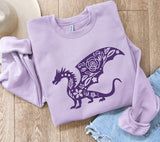 Floral Dragon SVG Bundle