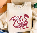 Floral Dragon SVG Bundle