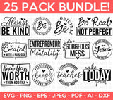 Inspirational Quotes SVG Bundle
