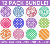 Floral Coaster SVG Bundle