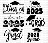 Graduation 2025 SVG Bundle