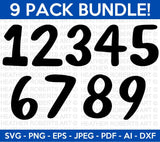 Numbers SVG Bundle