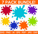 Paint Splatter SVG Bundle
