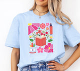 Boho Floral Teacher PNG: Retro Wildflowers, Back to School