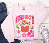 Boho Floral Teacher PNG: Retro Wildflowers, Back to School