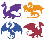 Dragon SVG Clipart Bundle