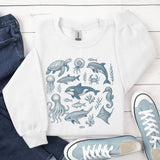 90s Sea Animals T-Shirt PNG: Retro Y2K Sealife Design