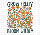 Boho Floral PNG: Mental Health & Affirmations Design