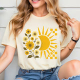 Boho Floral fall Sun Png