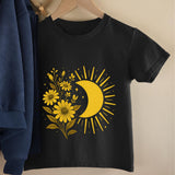 Boho Floral fall Sun Png