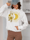 Boho Floral fall Sun Png