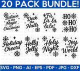 Christmas Quotes SVG Bundle