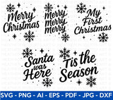 Christmas Quotes SVG Bundle