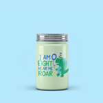 I Am EIGHT Hear Me Roar Dinosaur SVG