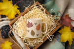 Autumn Leaves and Hearts SVG