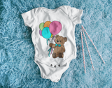 Teddy Bear with Balloons SVG